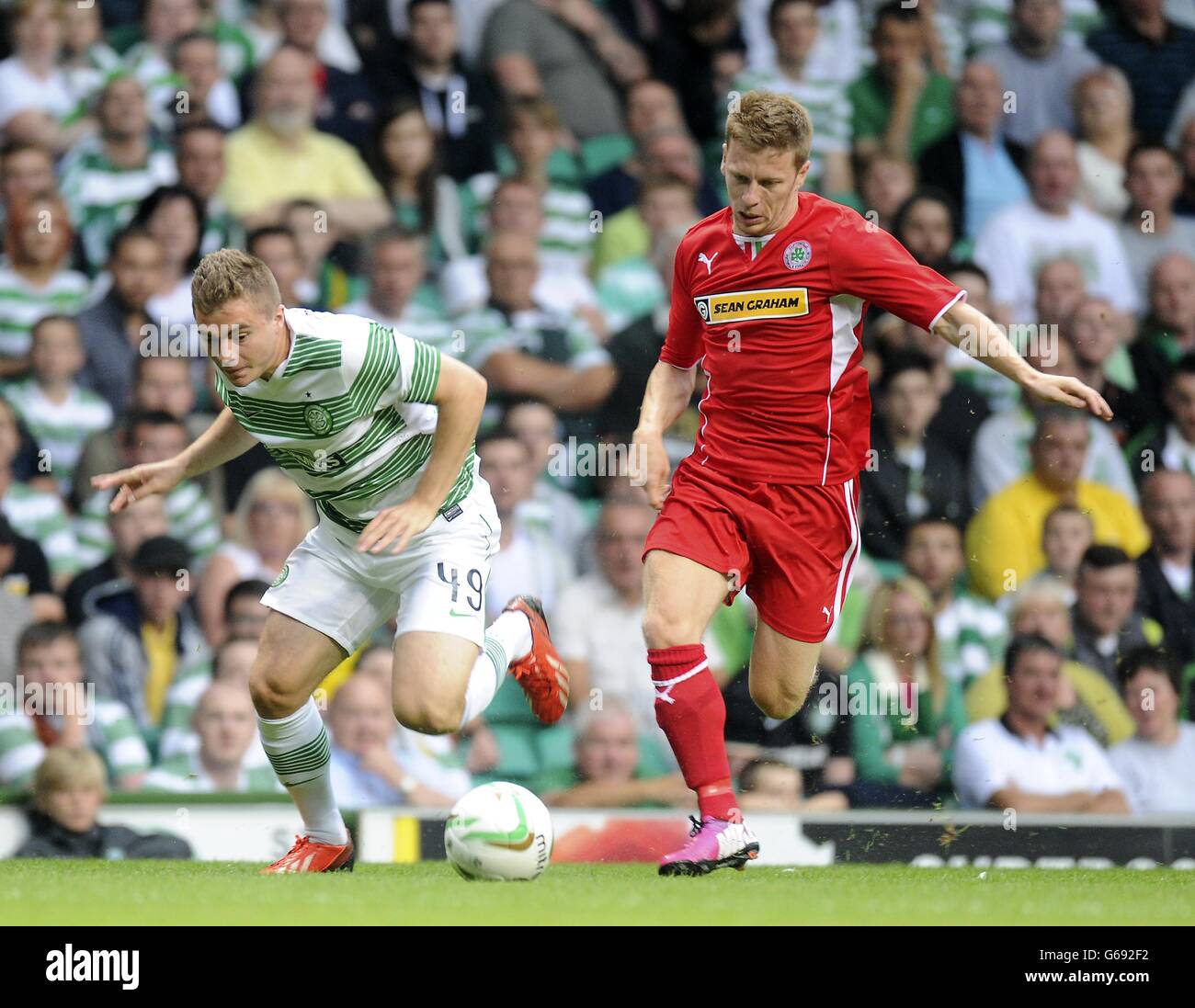 Football - Ligue des Champions - Deuxième tour qualificatif - deuxième manche - v Celtique Cliftonville - Celtic Park Banque D'Images