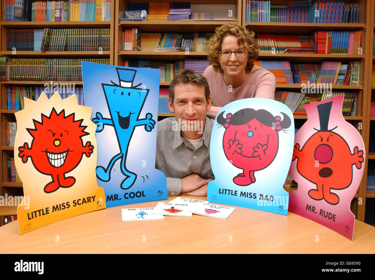 Adam et Amelia Hargreaves Mr Men books. Banque D'Images