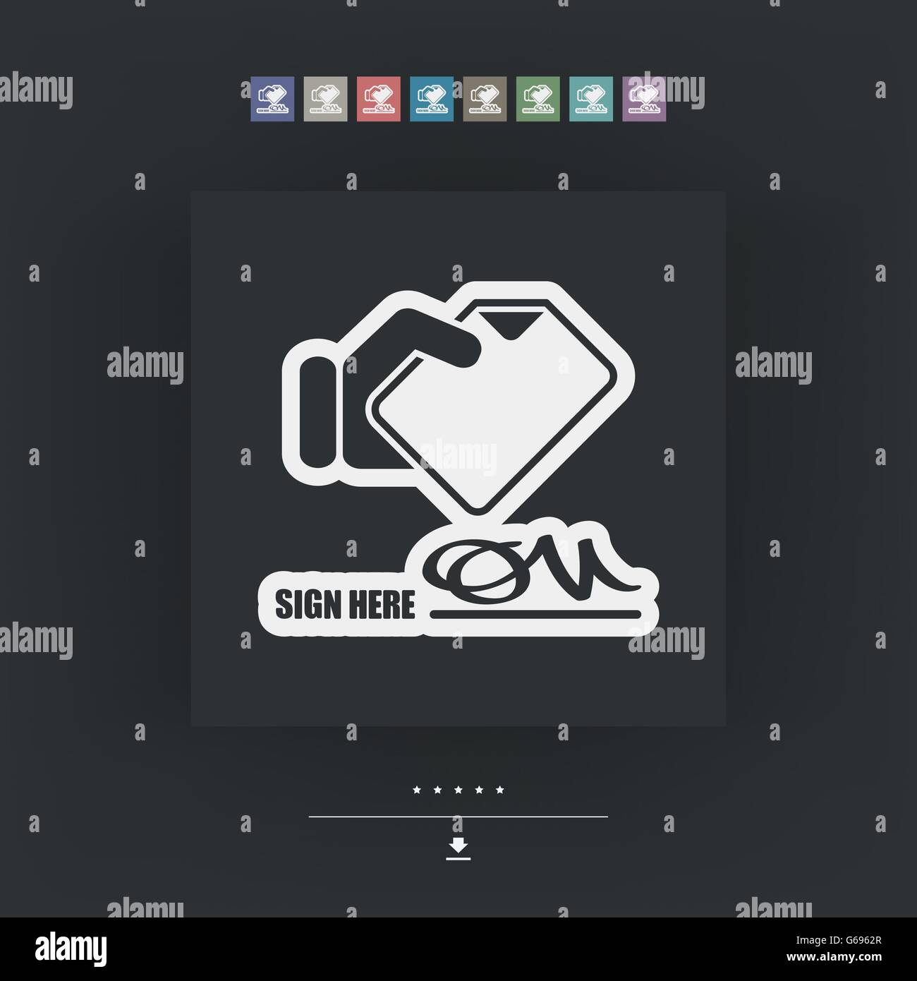 Vous pouvez recherchez des document de réception Illustration de Vecteur