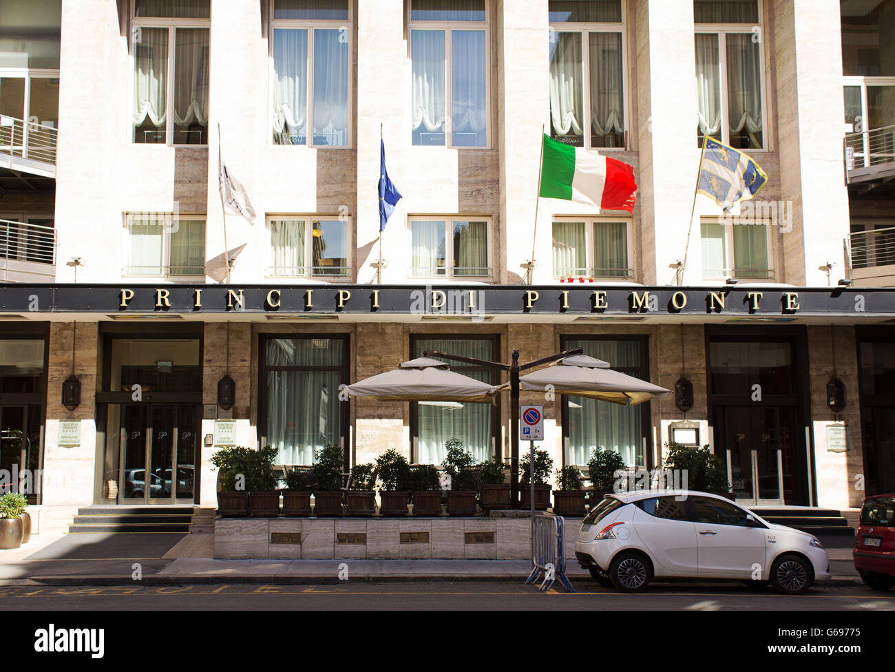 Principi di Piemonte hôtel cinq étoiles de luxe, extérieur, dans le centre-ville de Turin, Mai 2016 Banque D'Images