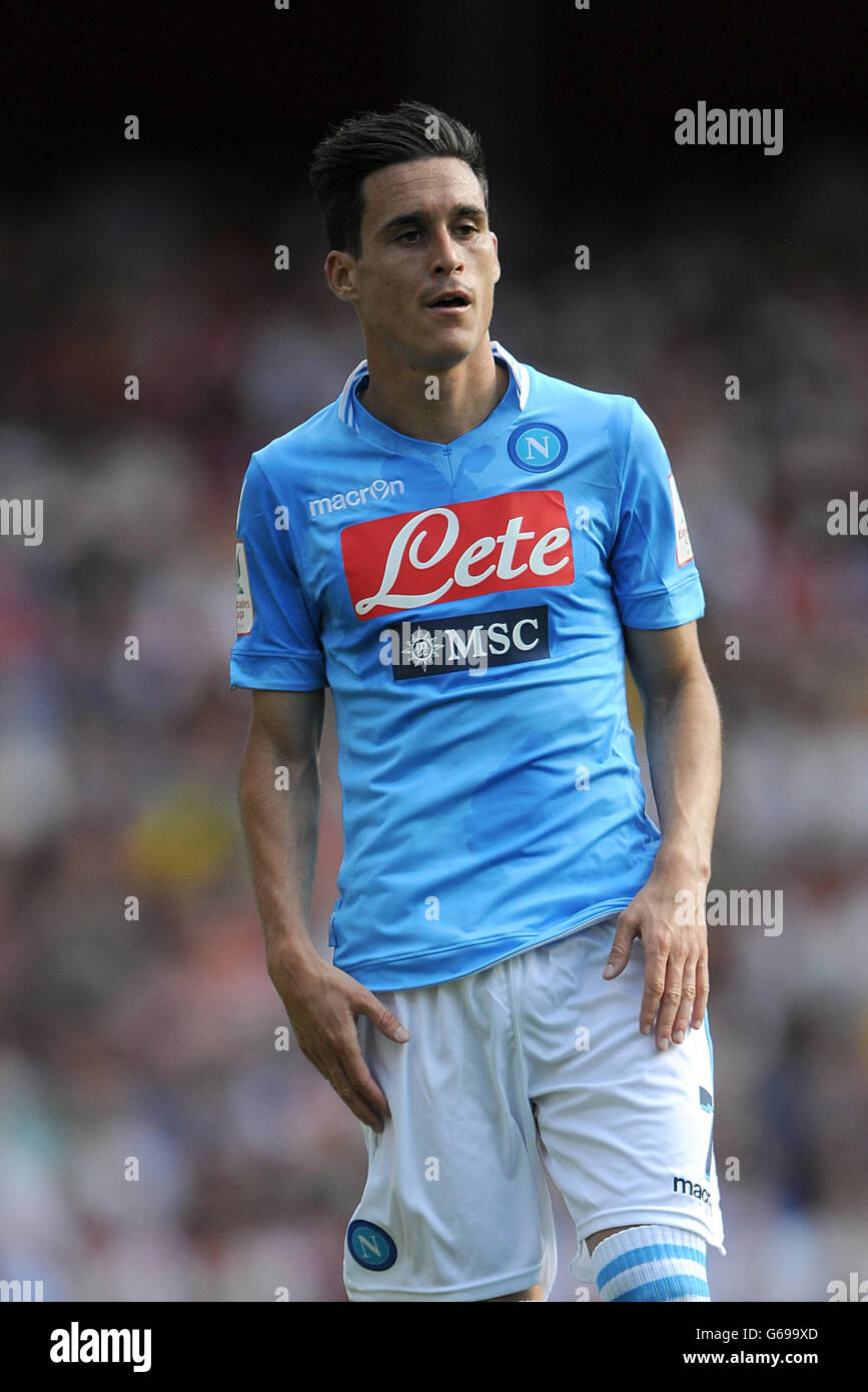 Football - Emirates Cup 2013 - Arsenal v Napoli- Emirates Stadium.José Callejon, Naples Banque D'Images