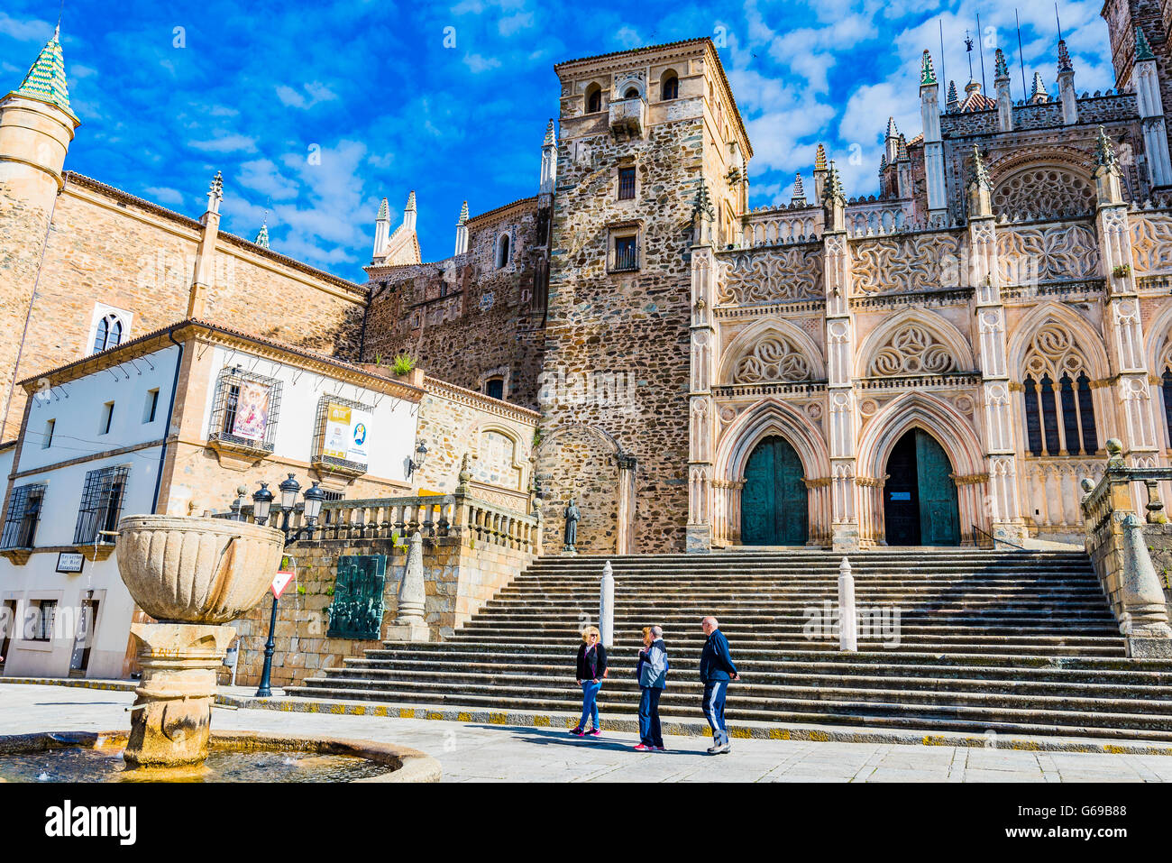 Le Monastère Royal de Santa Maria de Guadalupe, Real Monasterio de Nuestra Señora de Guadalupe Banque D'Images