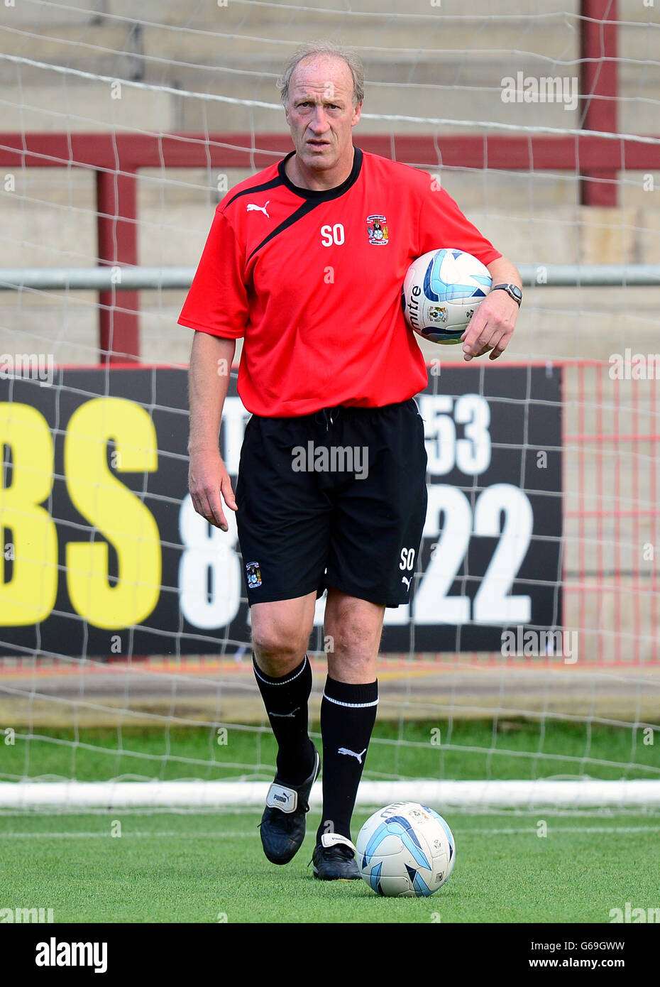 Football - pré-saison - Fleetwood Town / Coventry City - Highbury Stadium. Steve Ogrizovic, Coventry City Banque D'Images