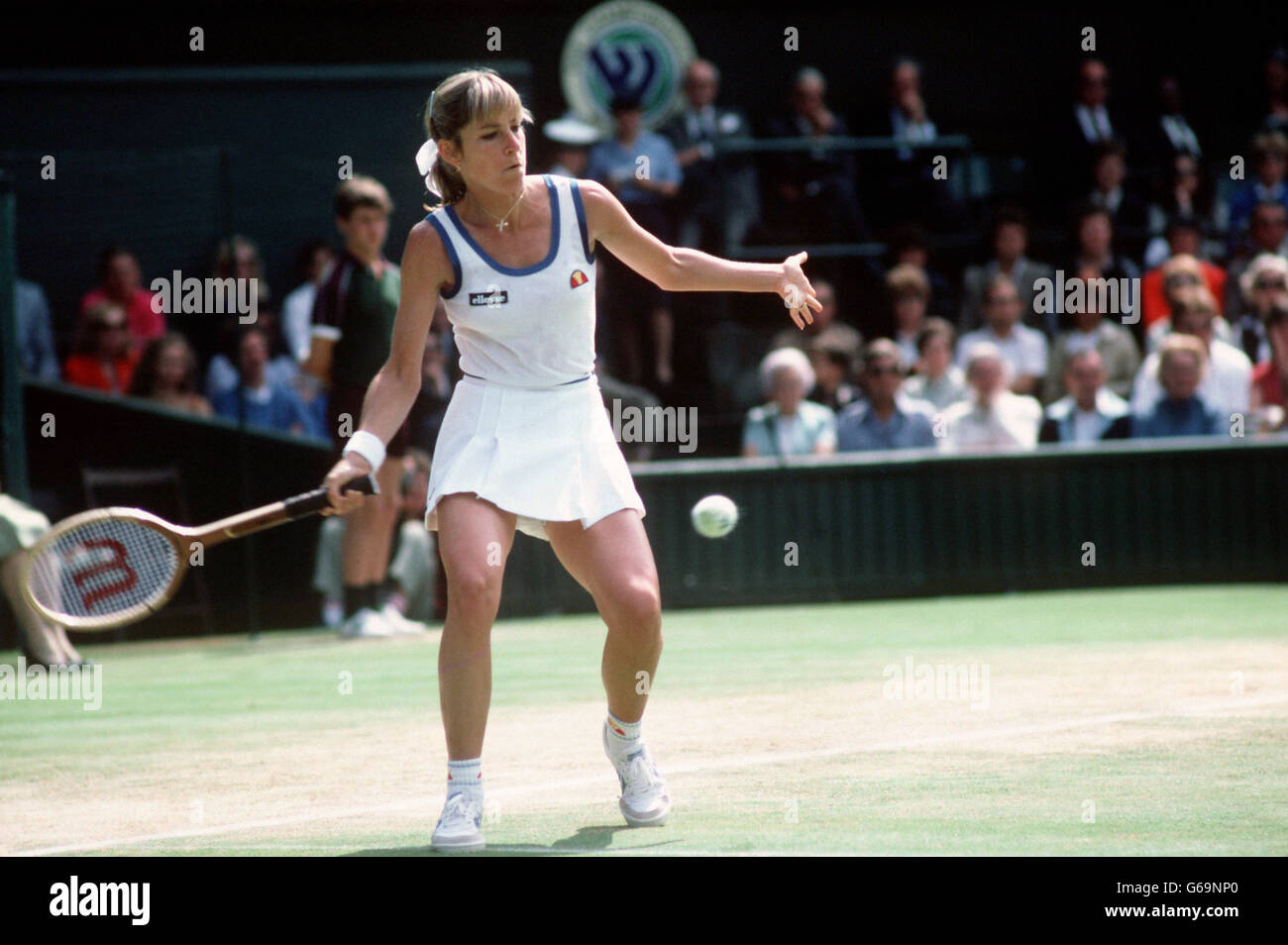 Tennis de Wimbledon. Chris Evert-Lloyd Banque D'Images