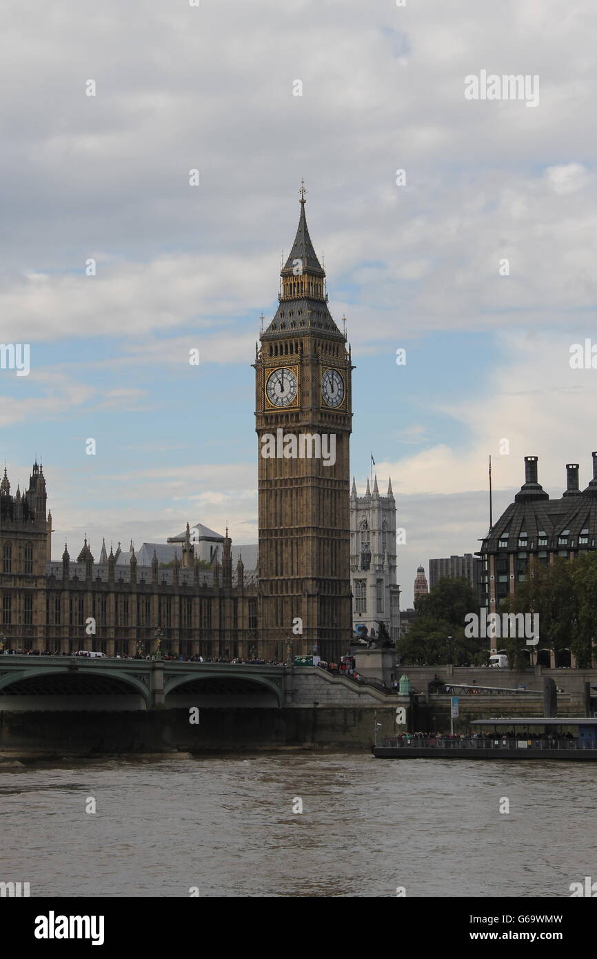 Big Ben, Houses of Parliament, London, touristique, ville capitale, UK, Grande-Bretagne, monument Banque D'Images