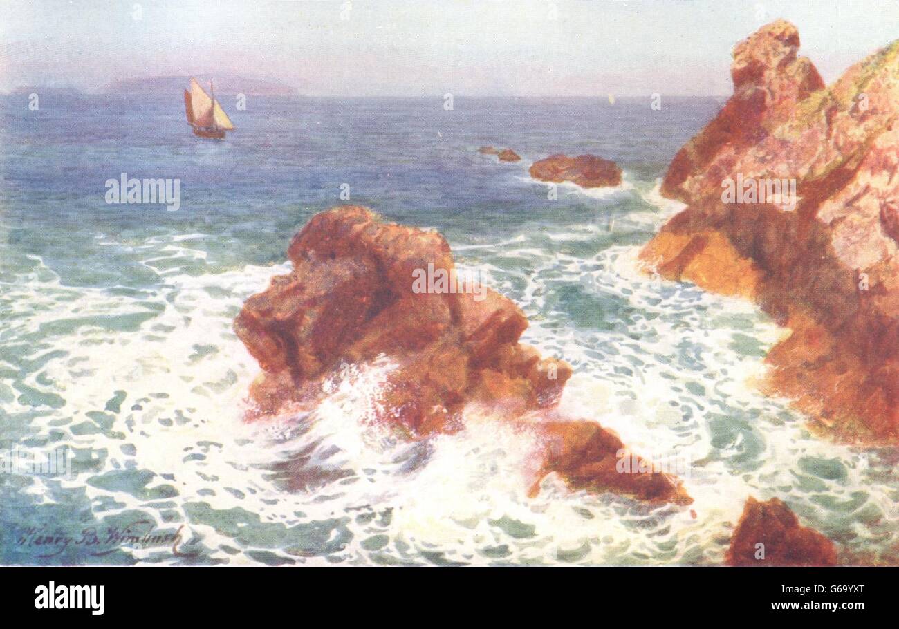 CHANNEL ISLANDS : Grosnez Point, Jersey (Sark à distance), antique print  1904 Photo Stock - Alamy