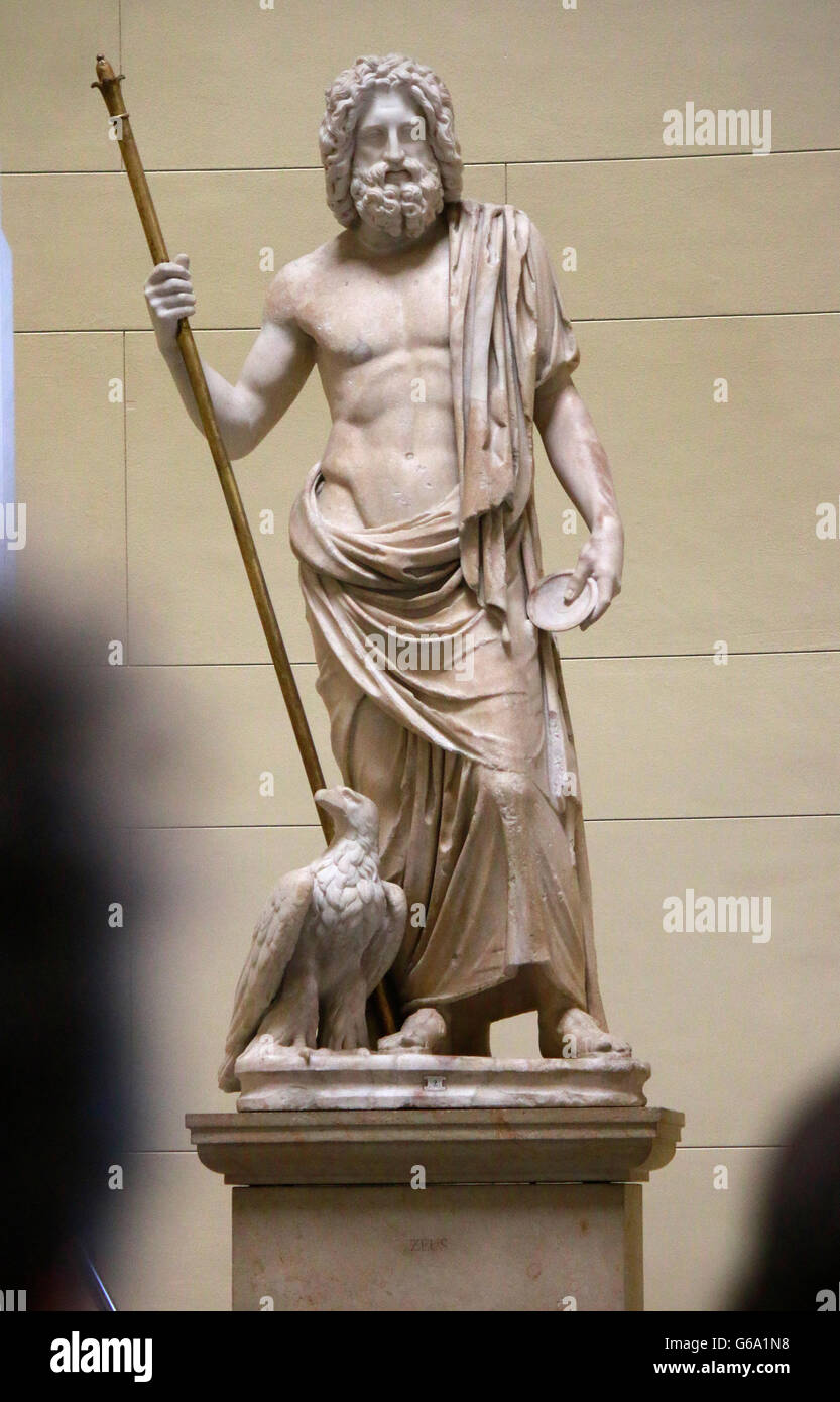 Skulptur/ Bueste Zeus, Berlin. Banque D'Images