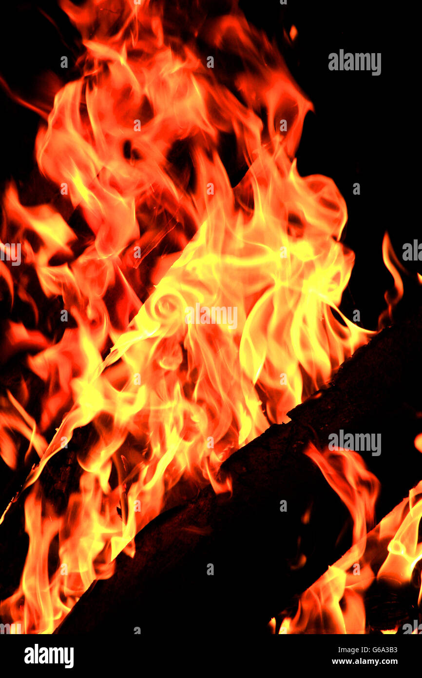 Feuer, Schweizer Alpen. Banque D'Images