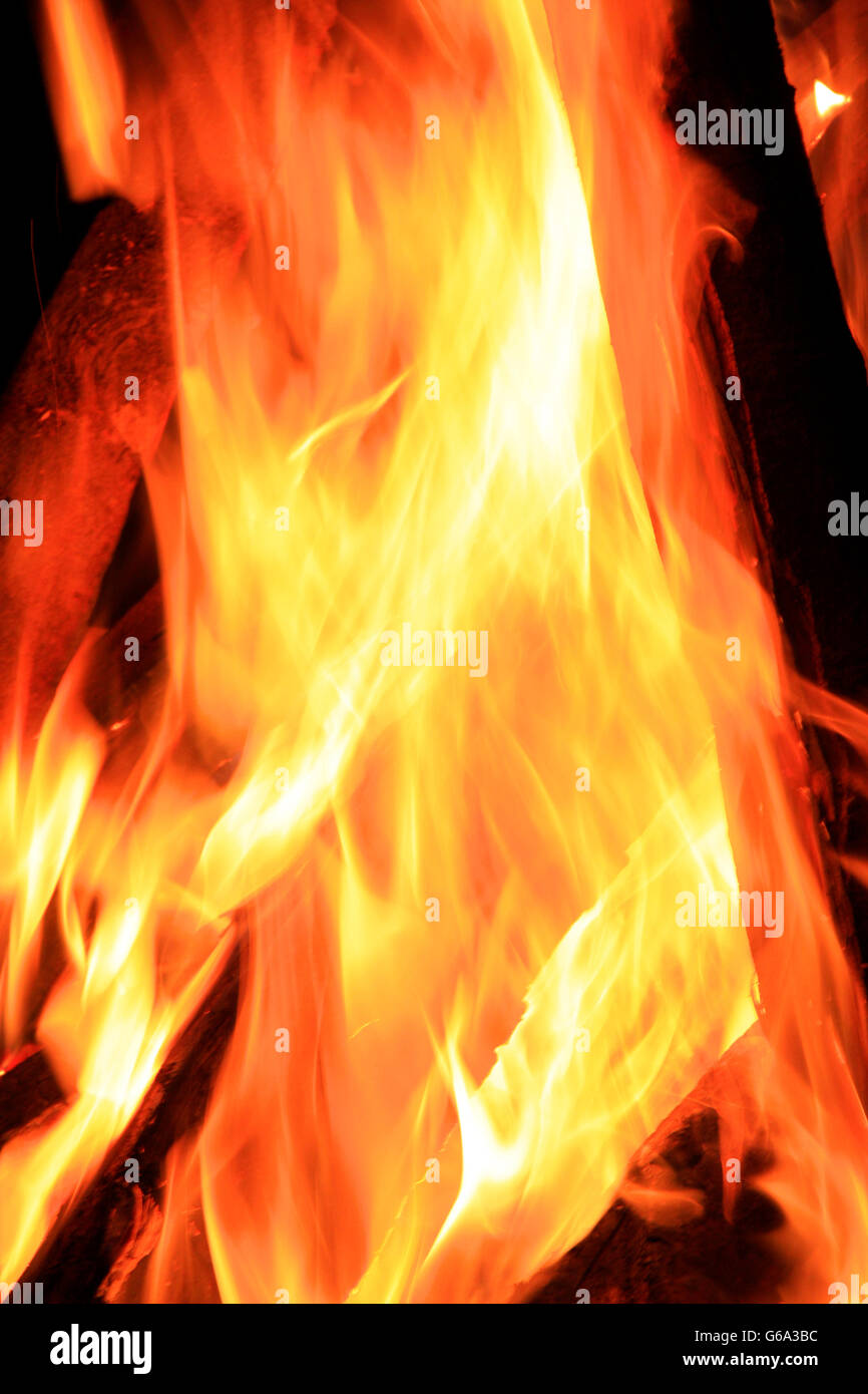 Feuer, Schweizer Alpen. Banque D'Images