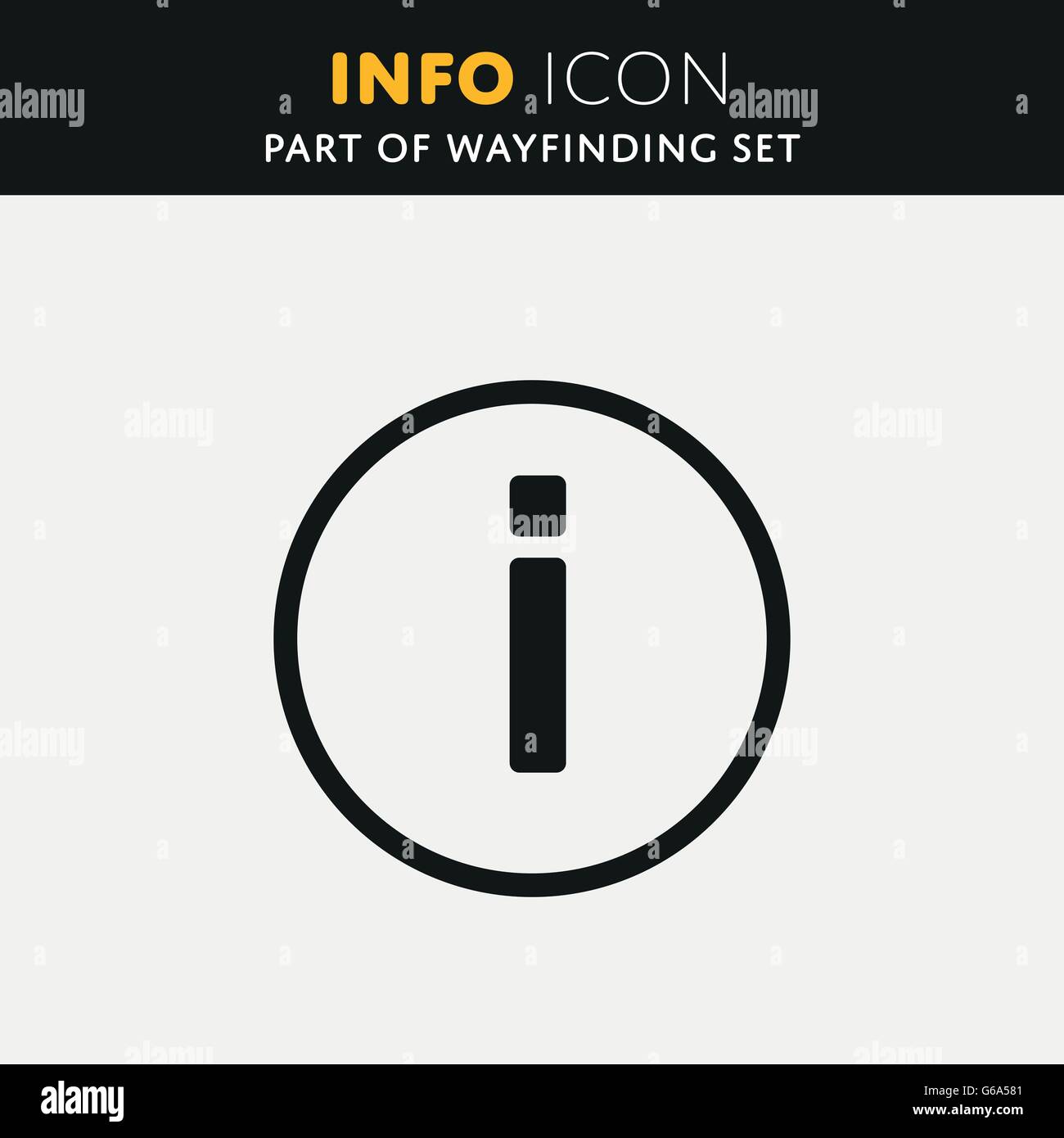 Information de symbole Banque d'images vectorielles - Alamy