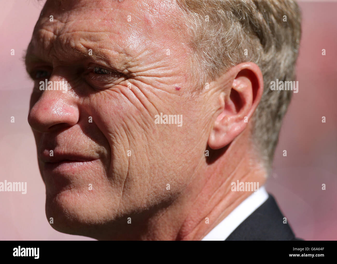 Football - FA Community Shield 2013 - Manchester United / Wigan Athletic - Wembley Stadium. David Moyes, directeur de Manchester United Banque D'Images