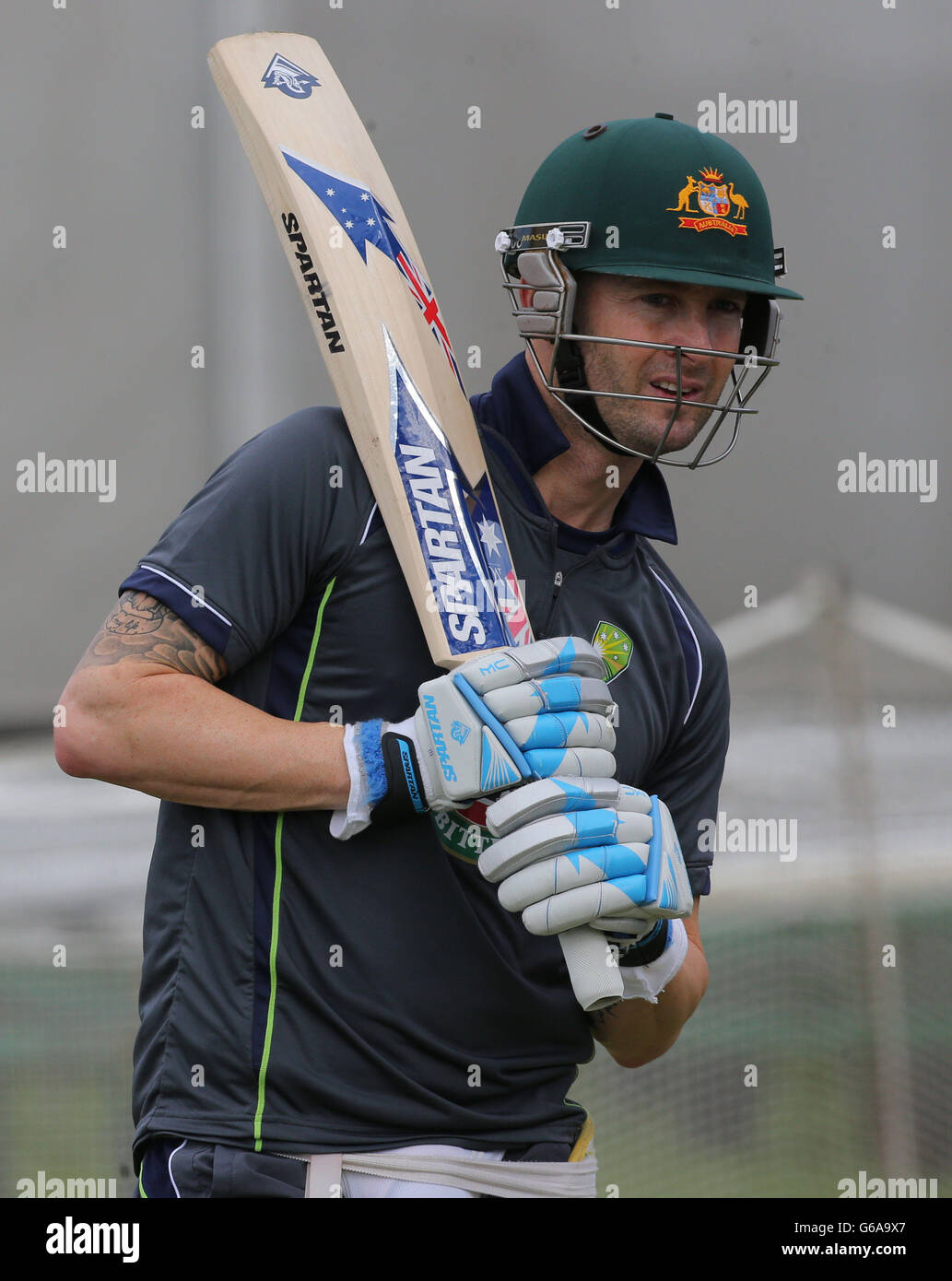 Cricket - Troisième Investec Cendres Test - Angleterre v Australie - Australie filets - Old Trafford Banque D'Images