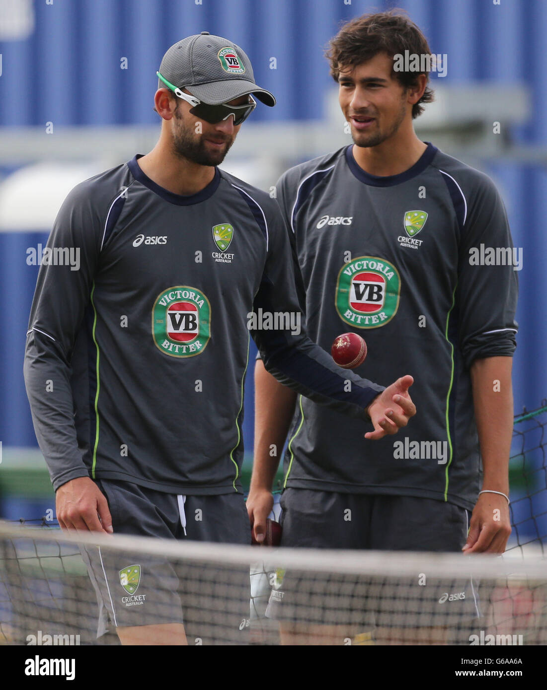 Cricket - Troisième Investec Cendres Test - Angleterre v Australie - Australie filets - Old Trafford Banque D'Images