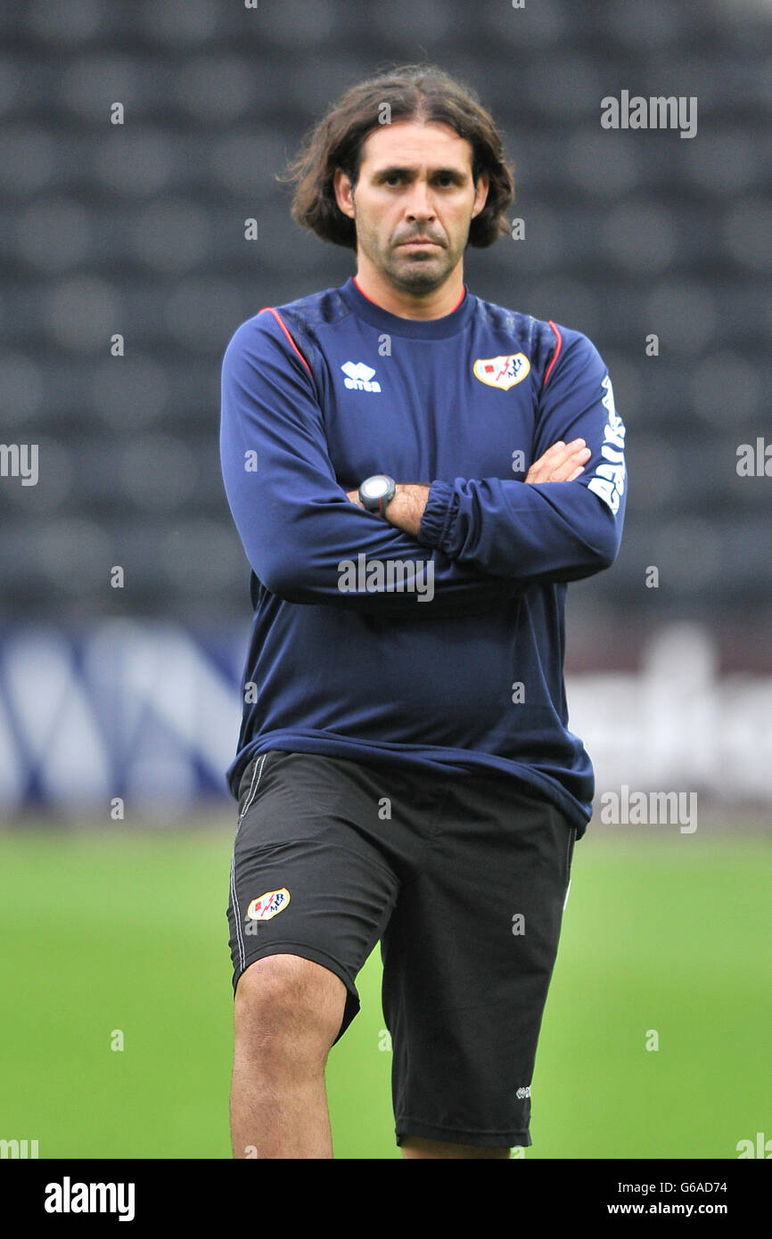 Football - pré-saison amical - Notts County v Rayo Vallecano - Meadow Lane.Rayo Vallecano entraîneur assistant Jésus Munoz Banque D'Images