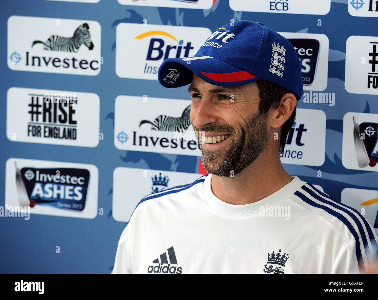 Cricket - quatrième test Investec Ashes - Angleterre v Australie - Angleterre nets - première journée - Emirates Durham ICG.Graeme oignons d'Angleterre lors d'une conférence de presse à l'Emirates Durham ICG, Durham. Banque D'Images