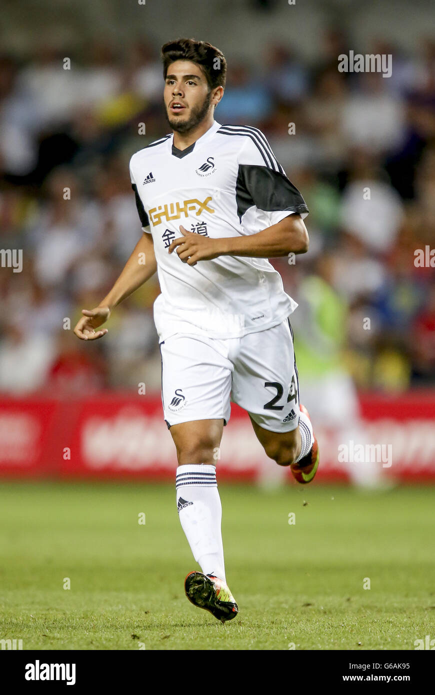 Football - UEFA Europa League - troisième partie qualifiante - première étape - Swansea City v Malmo FF - Liberty Stadium. Alejandro Pozuelo, Swansea City Banque D'Images