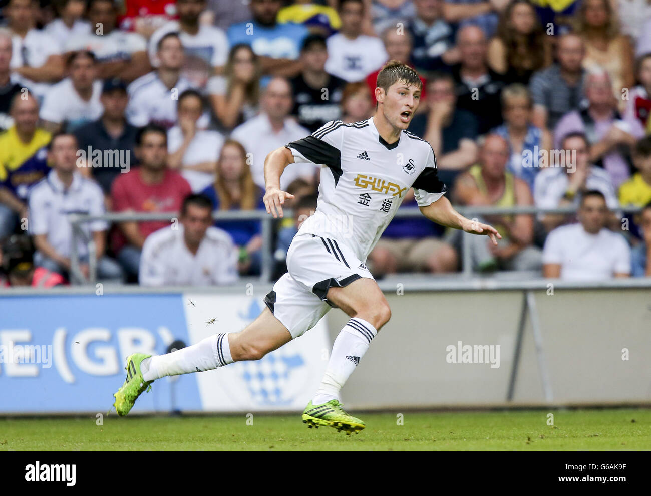 Football - UEFA Europa League - troisième partie qualifiante - première étape - Swansea City v Malmo FF - Liberty Stadium. Ben Davies, Swansea City Banque D'Images