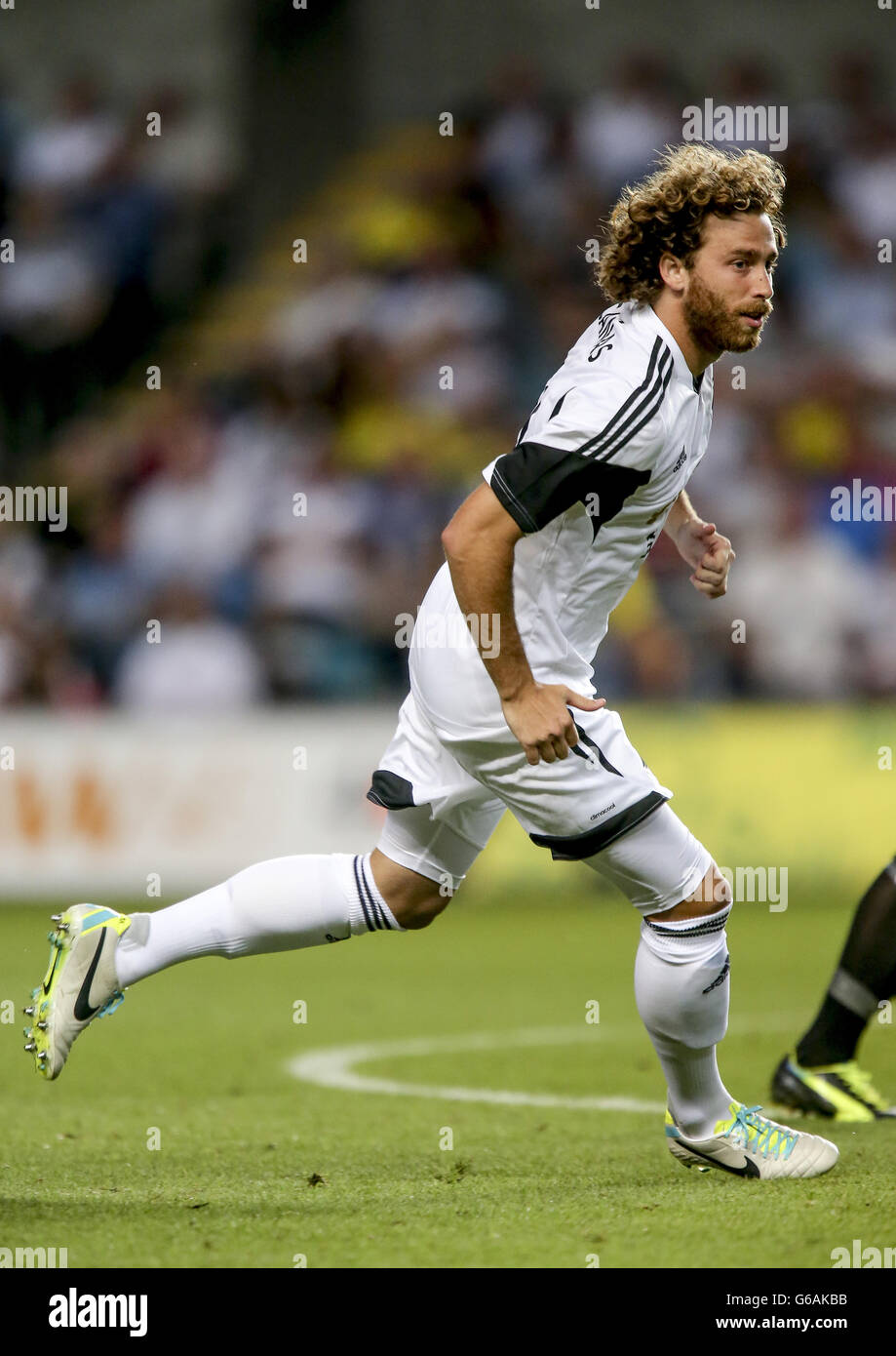 Football - UEFA Europa League - troisième partie qualifiante - première étape - Swansea City v Malmo FF - Liberty Stadium. Jose Canas, Swansea City Banque D'Images