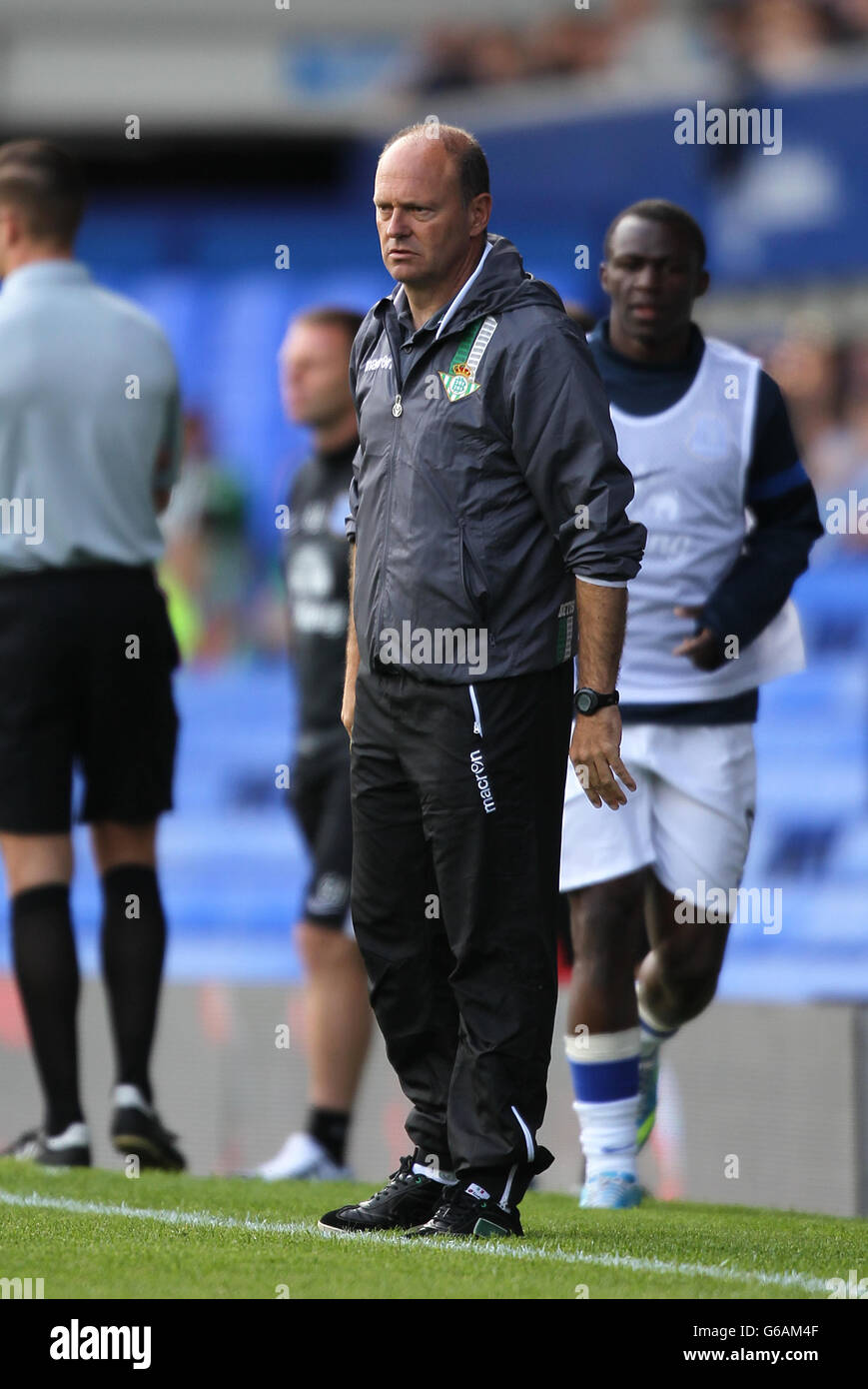 Football - pré-saison amical - Everton v Real Betis - Goodison Park. Jose Mel, entraîneur en chef de Real Betis Banque D'Images