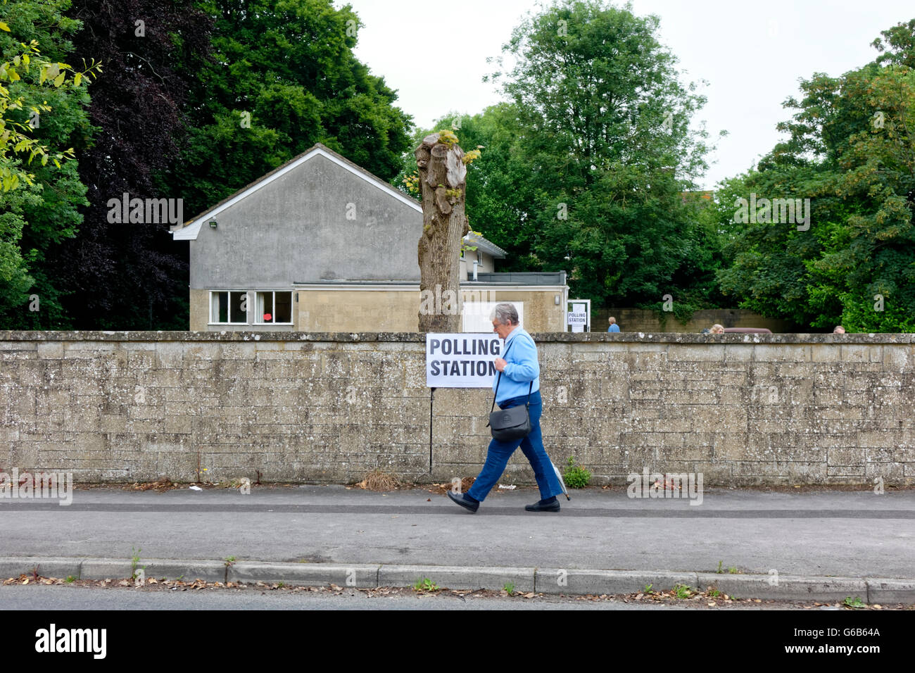 Warminster, Wiltshire, Royaume-Uni. 23 Juin 2016.eu référendum bureau de vote de Warminster, Wiltshire, Royaume-Uni Crédit : Andrew Harker/Alamy Live News Banque D'Images