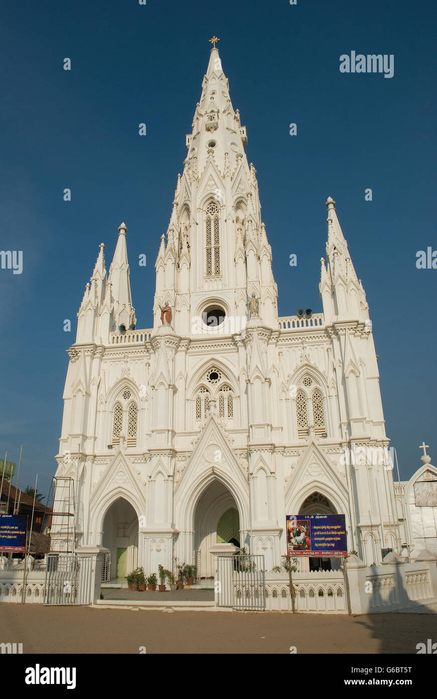 L'Église catholique, Kanyakumari, Tamil Nadu, Inde Banque D'Images