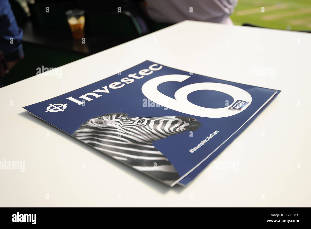 Cricket - Cinquième épreuve de cendres d'Investec - première journée - Angleterre / Australie - le Kia Oval.La marque Investec à la terrasse de toit Corinthian Banque D'Images