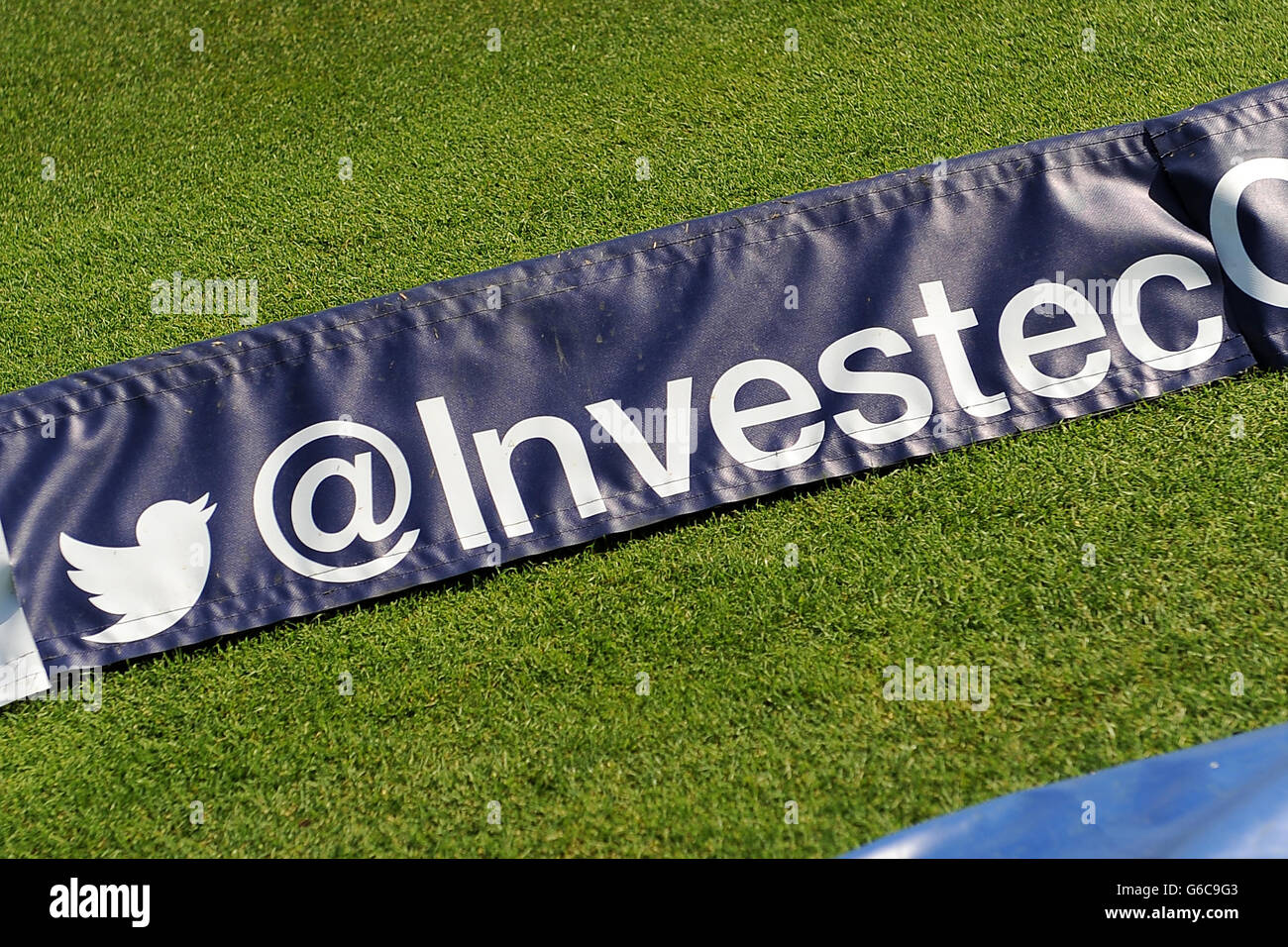 Cricket - Cinquième épreuve de cendres d'Investec - première journée - Angleterre / Australie - le Kia Oval. La marque Investec à la frontière Banque D'Images