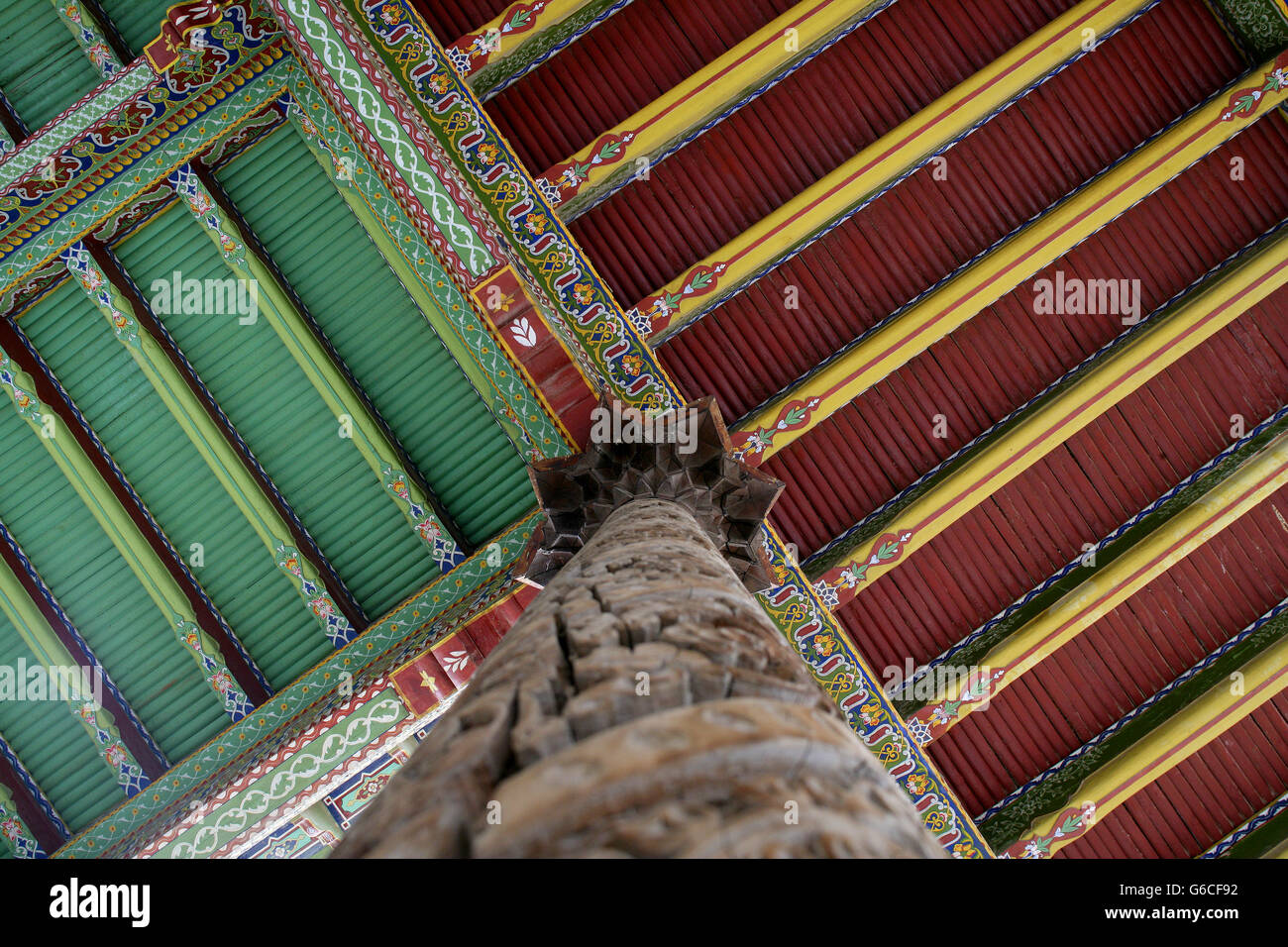 La réhabilitation de la mosquée Juma à Kokand Banque D'Images