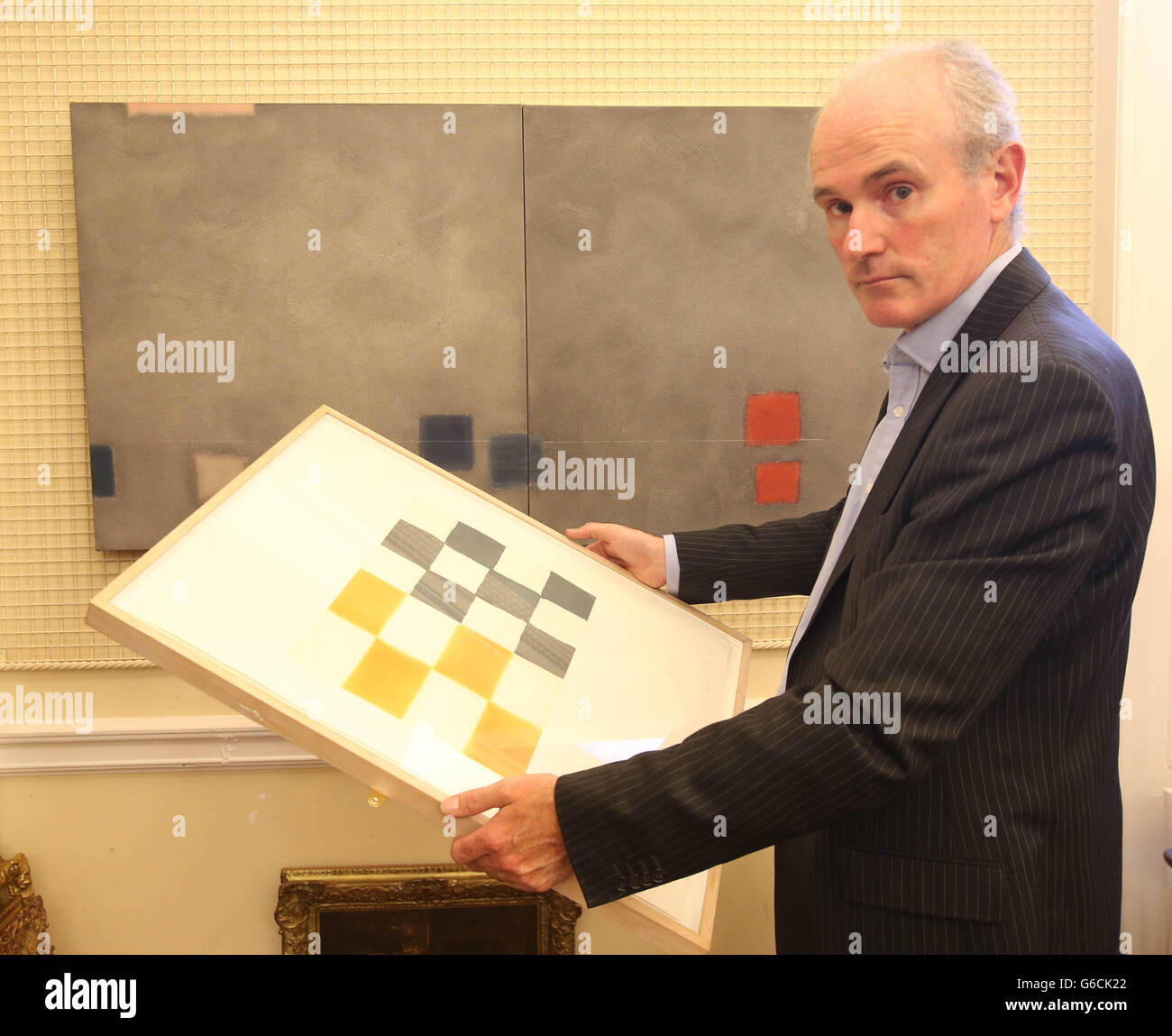 Anglo Irish Bank corporate art vente aux enchères collection Banque D'Images