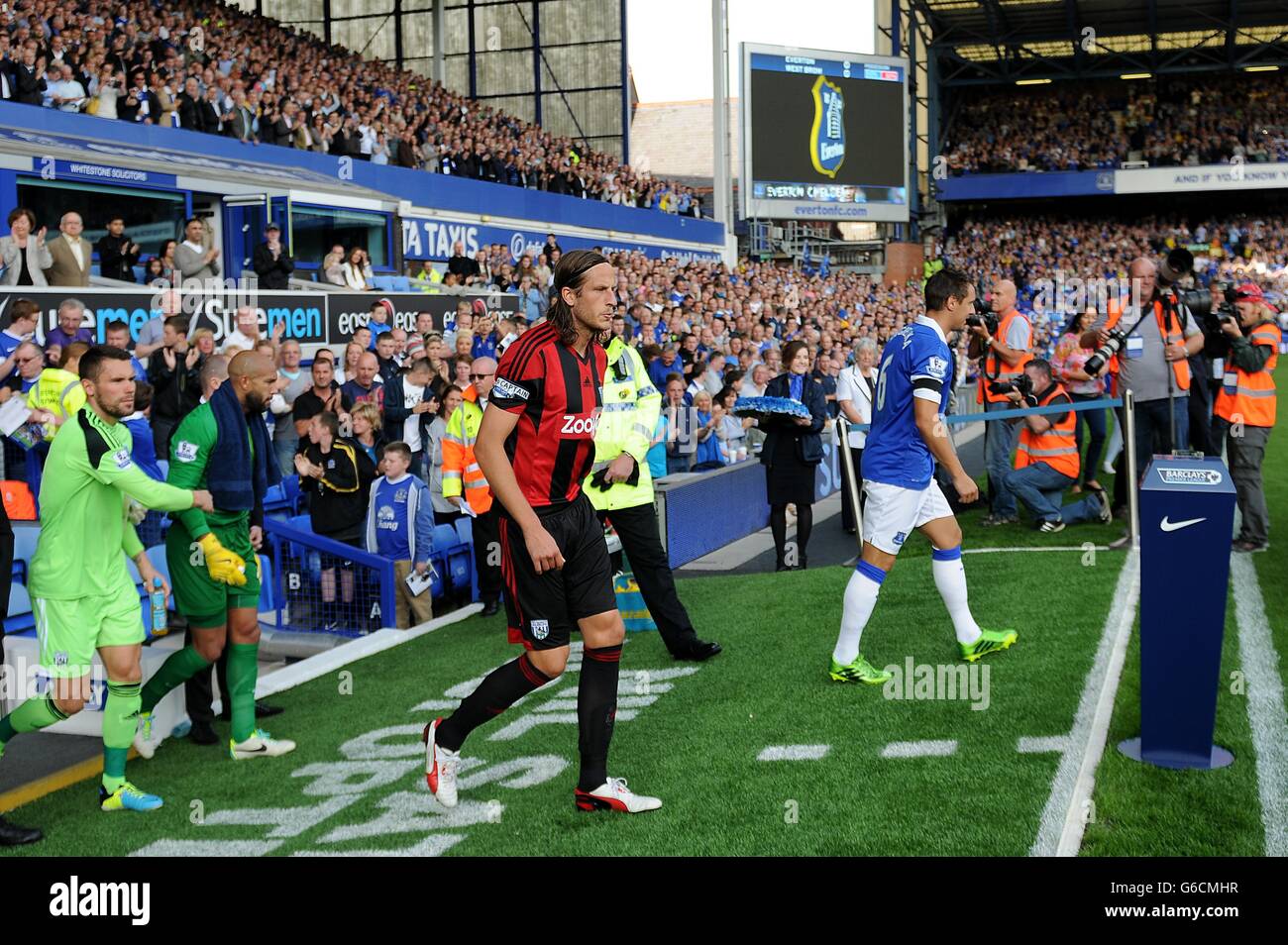 Soccer - Barclays Premier League - Everton v West Bromwich Albion - Goodison Park Banque D'Images