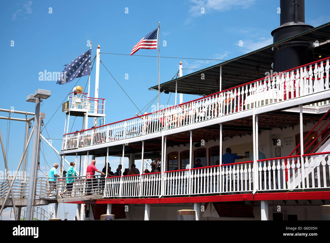 Le bateau à aubes Natchez à La Nouvelle-Orléans en Louisiane USA Banque D'Images