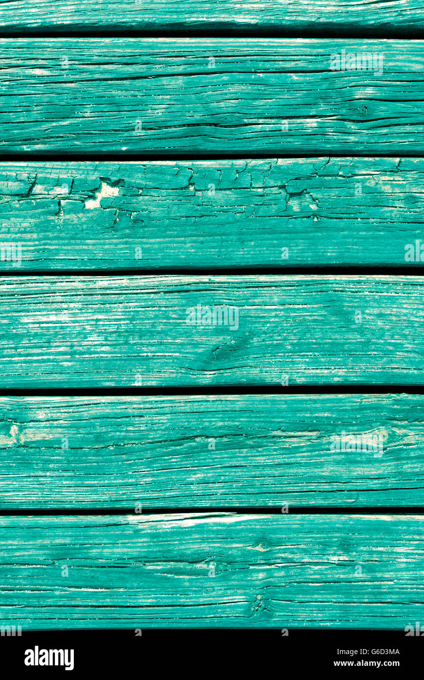 Close up Vue de dessus de la surface de plancher en bois colorés, hipster style vintage background texture. Banque D'Images