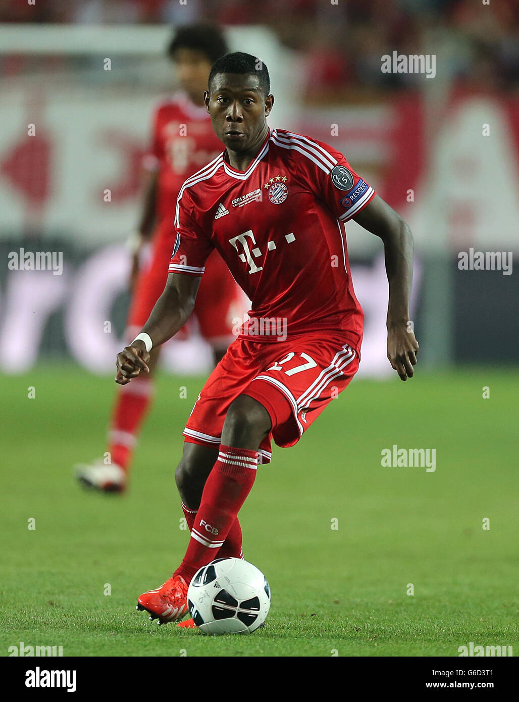 Football - UEFA Super Cup - Bayern Munich / Chelsea - Eden Arena.David Alaba, Bayern Munich Banque D'Images