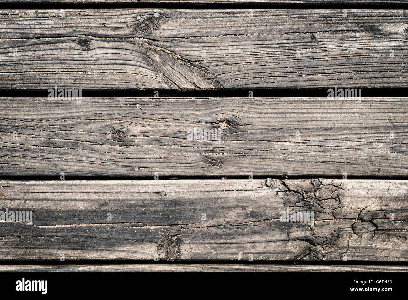 Close up Vue de dessus de la surface de plancher en bois grunge hipster, texture de fond rustique. Banque D'Images