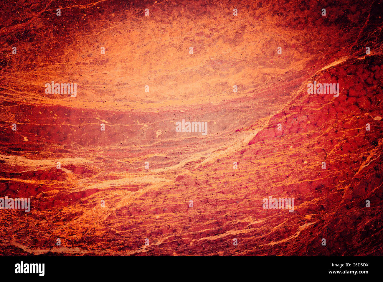 Grunge background texture pierre colorée, abrégé en toile de couleur rouge vif. Banque D'Images