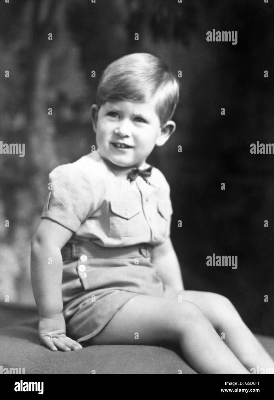 Prince Charles dans son portrait officiel pour son troisième anniversaire. Banque D'Images