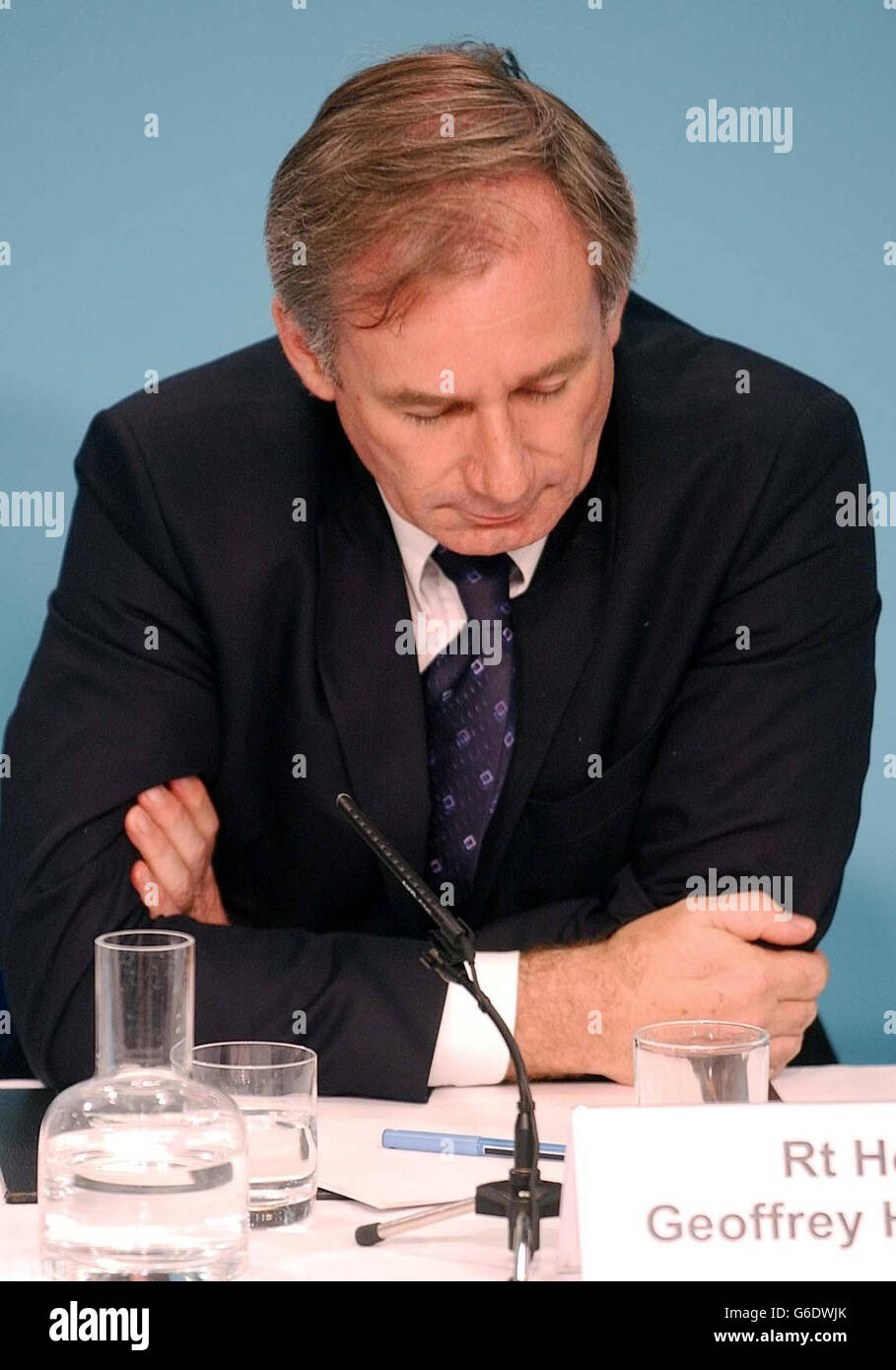 Conférence de presse du ministère des Affaires étrangères Banque D'Images