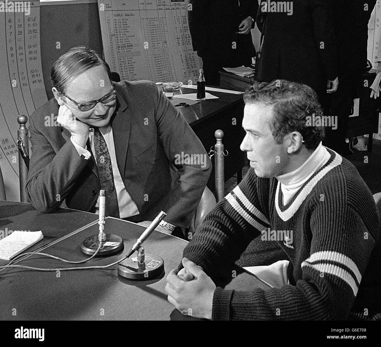 Le Prince Michael de Kent et Cliff Michelmore Banque D'Images