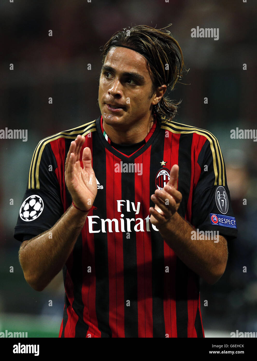 Football - Ligue des champions de l'UEFA - Groupe H - AC Milan / Celtic - Stadio Giuseppe Meazza. Alessandro Matri, de l'AC Milan Banque D'Images