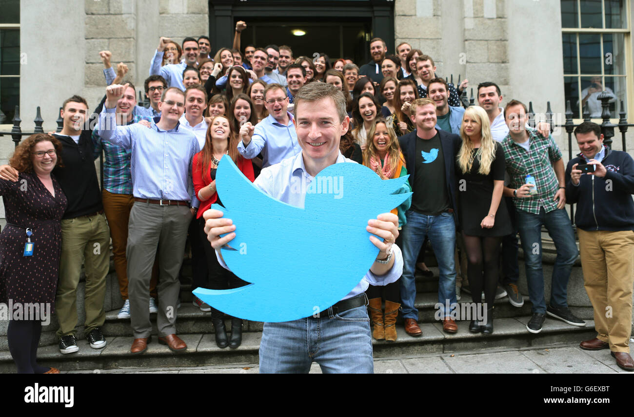 Twitter l'expansion des opérations de Dublin Banque D'Images