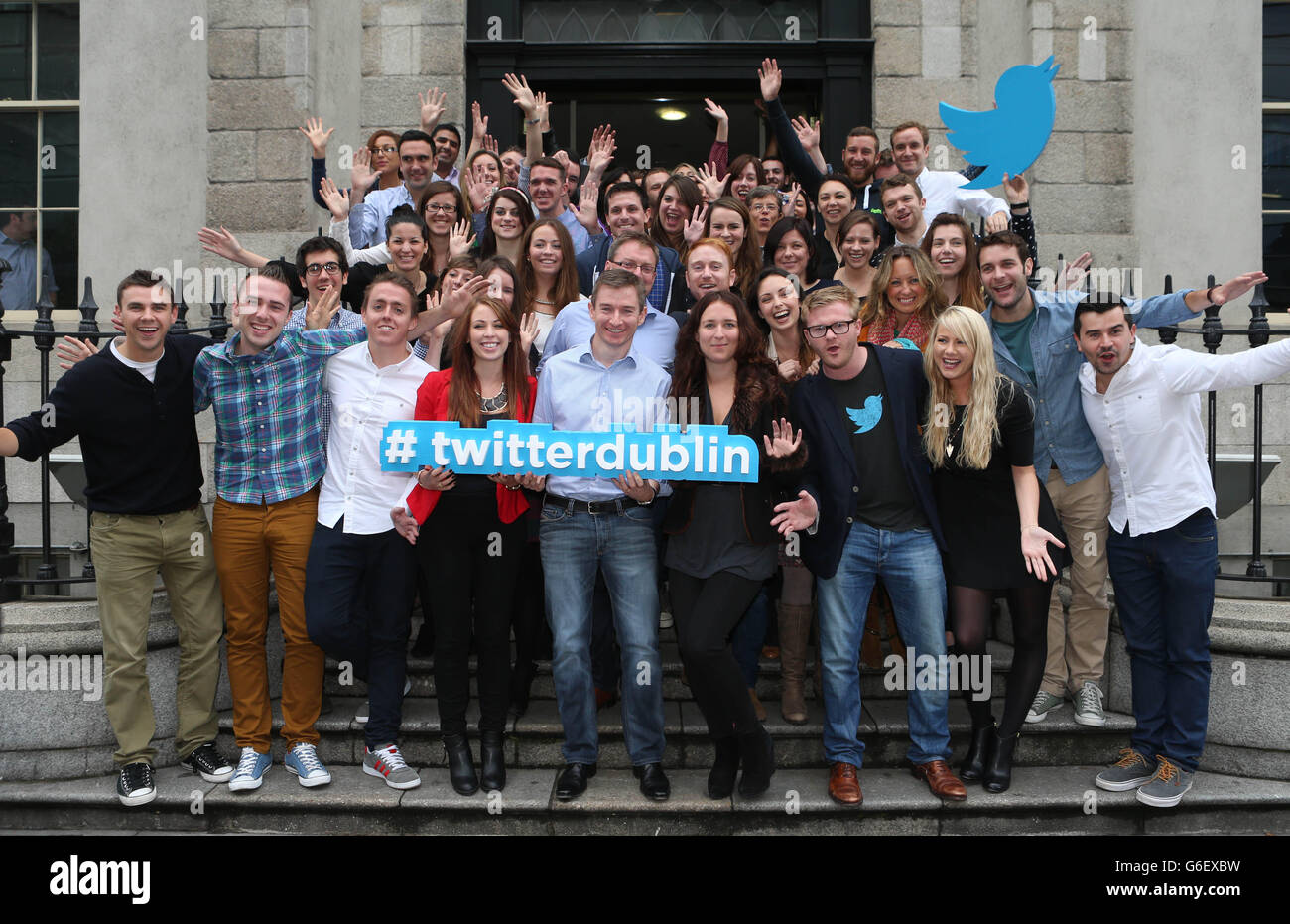 Twitter l'expansion des opérations de Dublin Banque D'Images