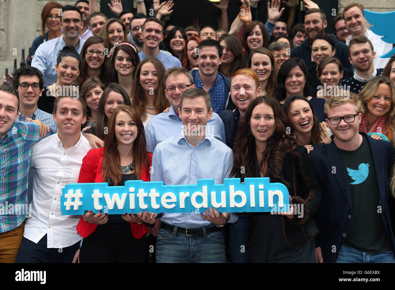 Twitter l'expansion des opérations de Dublin Banque D'Images