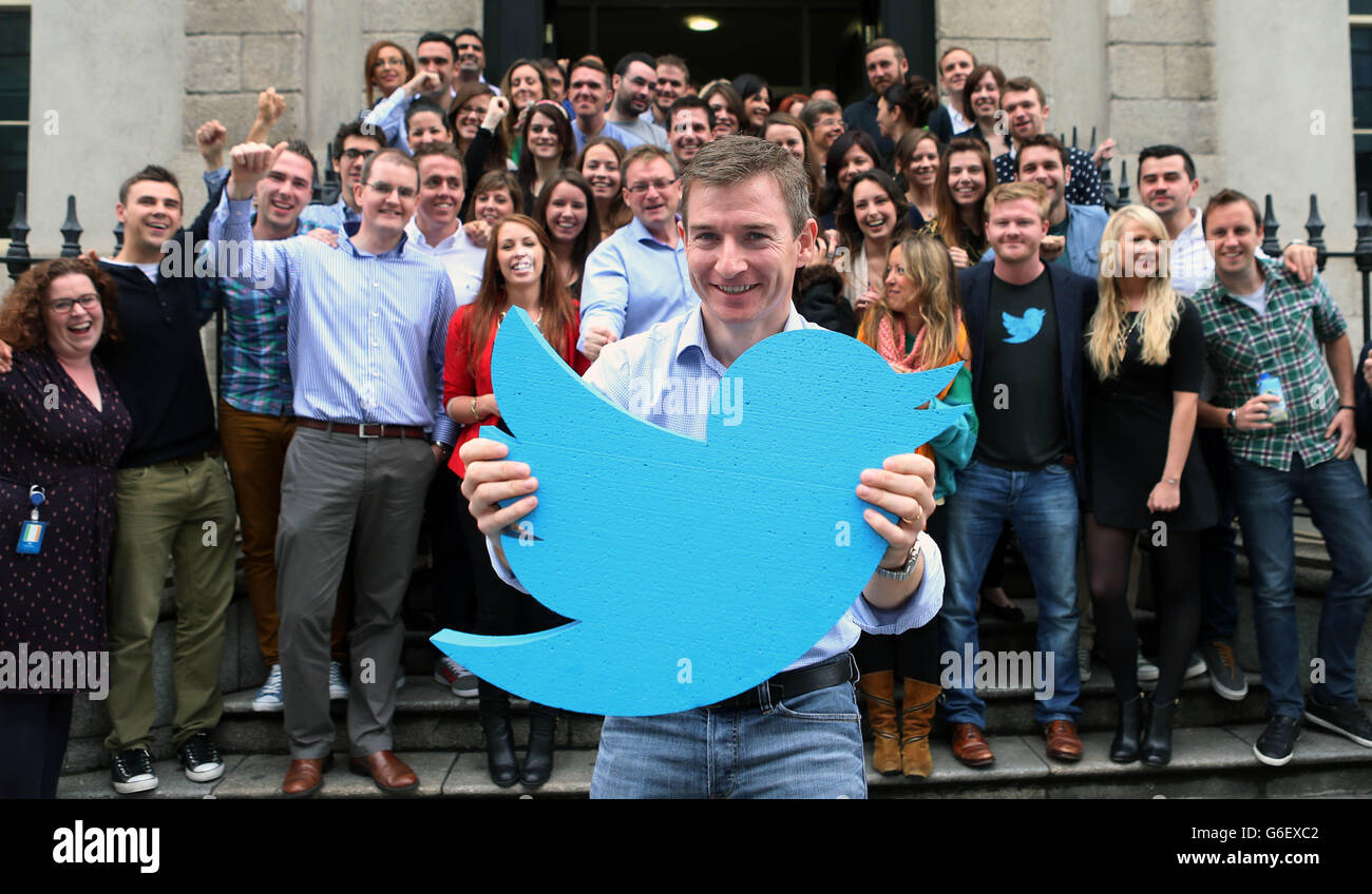 Twitter l'expansion des opérations de Dublin Banque D'Images