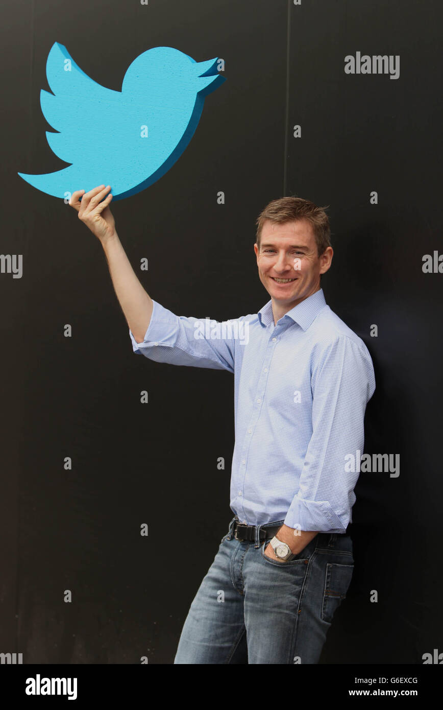 Stephen McIntyre, directeur général de Twitter en Irlande, annonce 100 nouveaux emplois au siège européen de la société à Dublin. Banque D'Images