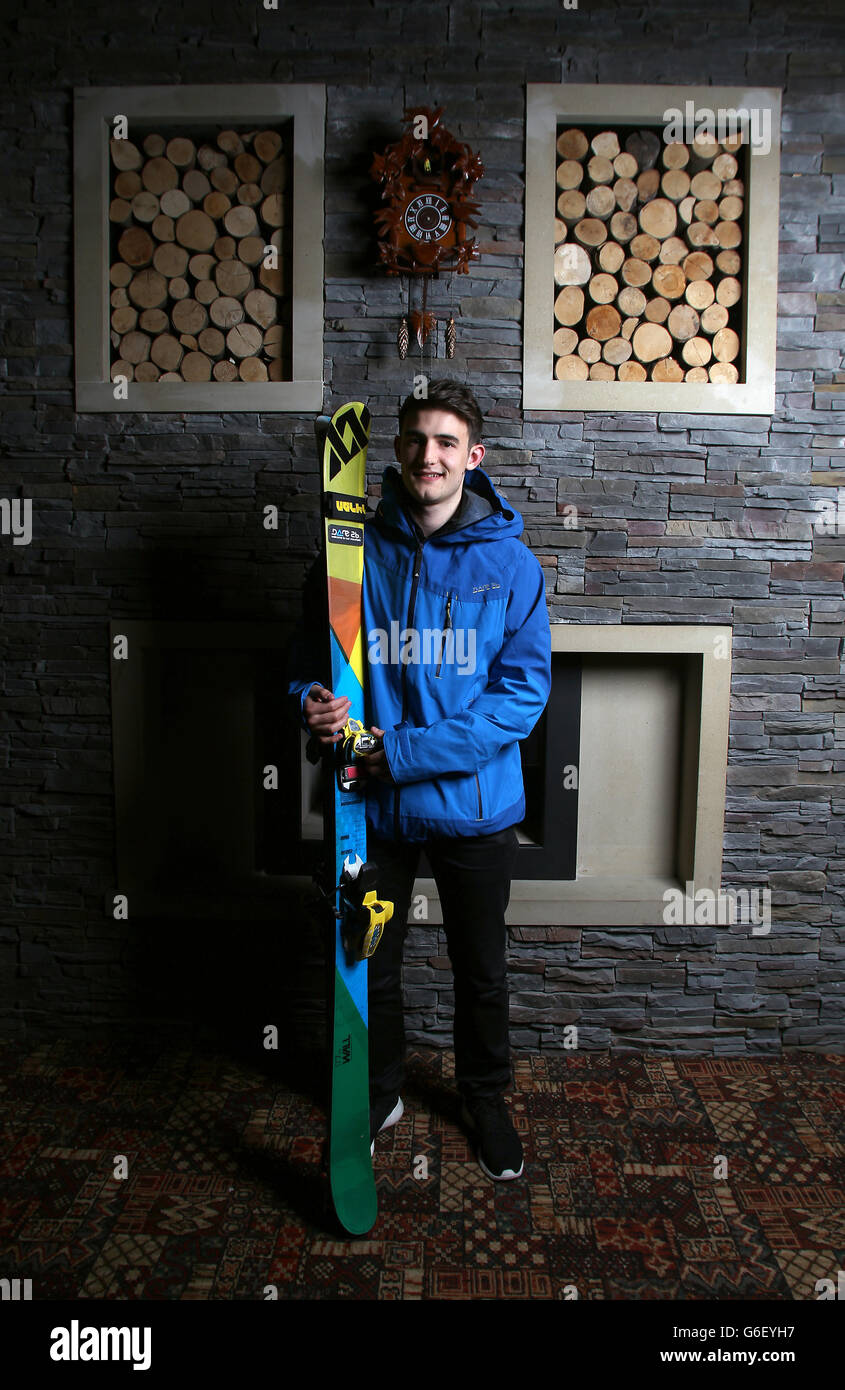 James Machon de Sheffield pendant la journée des médias à Chill Factore, Manchester. Banque D'Images