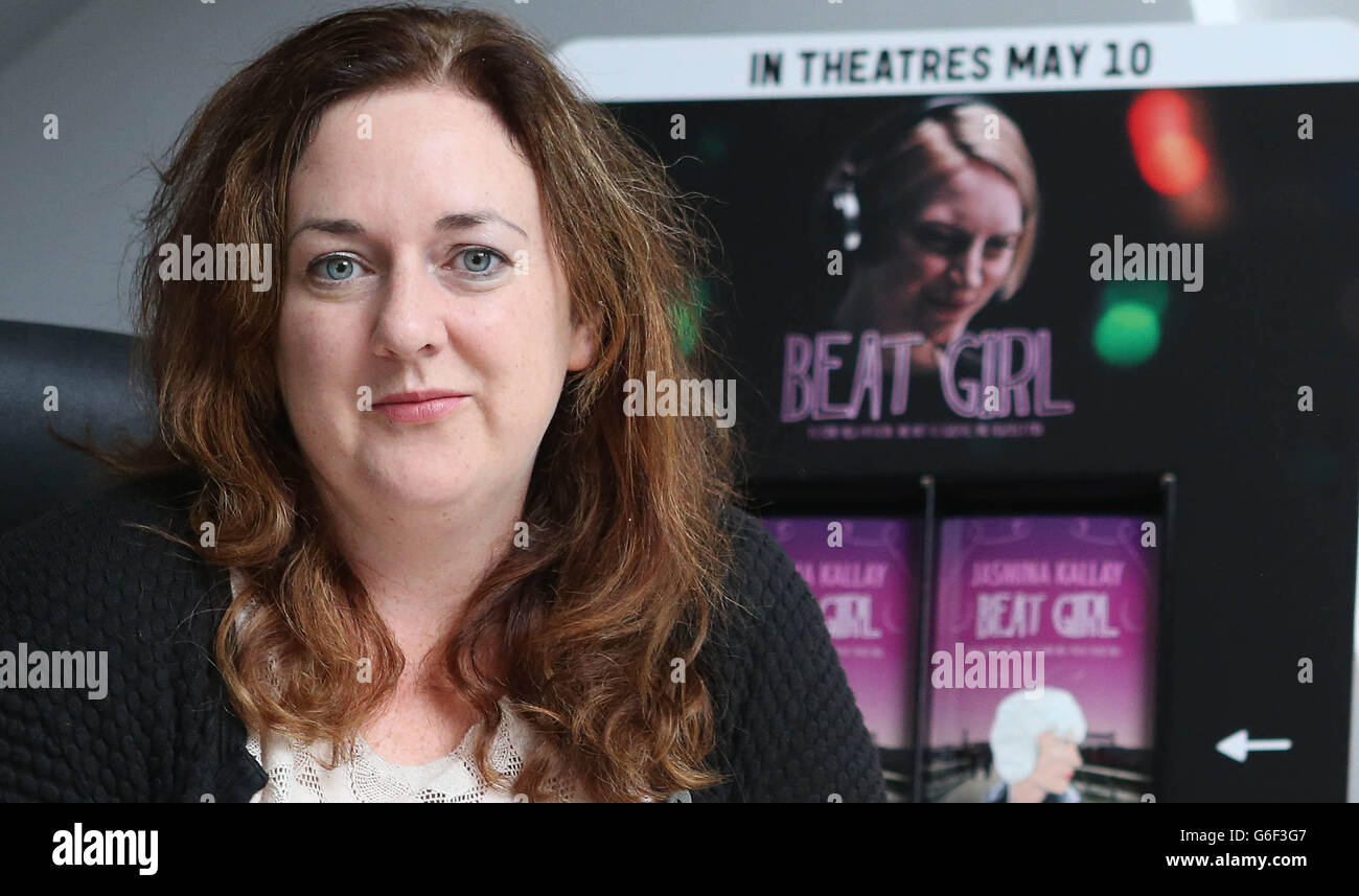 La productrice Triona Campbell dans son bureau de Dublin, elle a eu une série de télévision de production irlandaise refusé pour le financement de l'État a été nominée pour un prestigieux Emmy Award. Banque D'Images