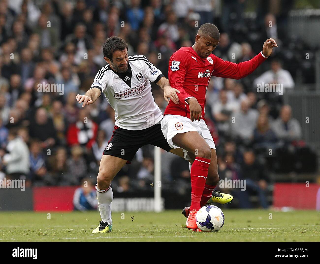 Soccer - Barclays Premier League - Fulham v Cardiff City - Craven Cottage Banque D'Images