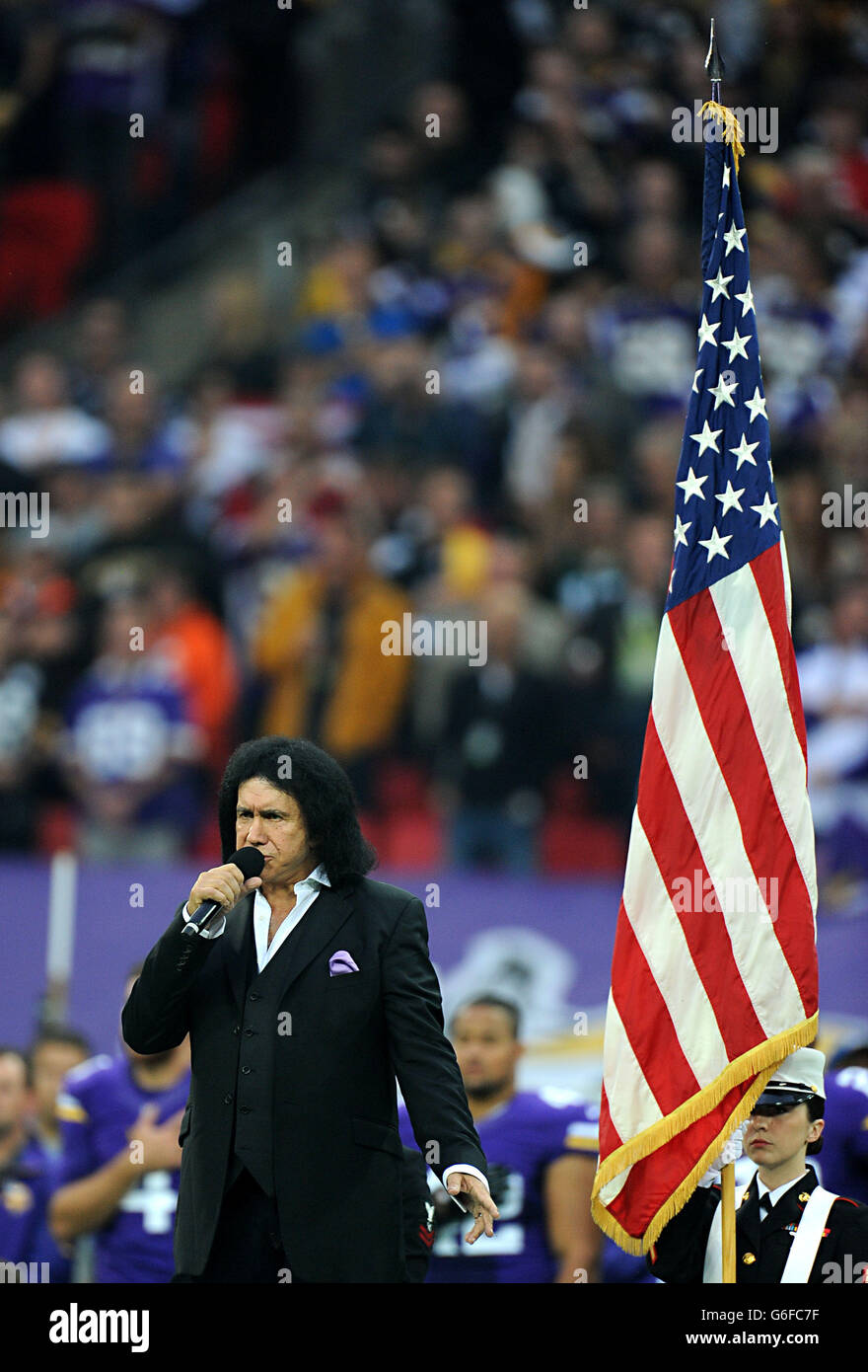 Football américain - NFL International Series 2013 - Minnesota Vikings v Pittsburgh Steelers - Stade de Wembley Banque D'Images