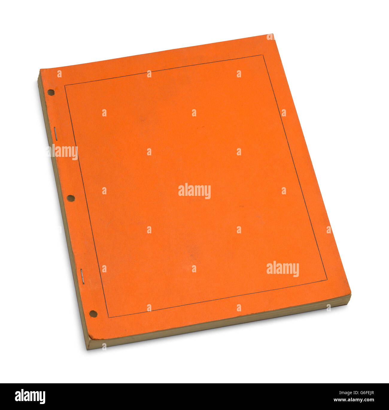 Vintage manuel avec copie espace isolé sur fond blanc. Banque D'Images