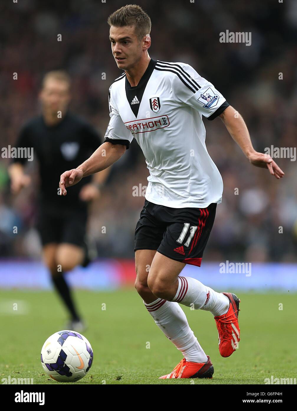 Football - Barclays Premier League - Fulham / Cardiff City - Craven Cottage.Alex Kacaniklic, Fulham Banque D'Images